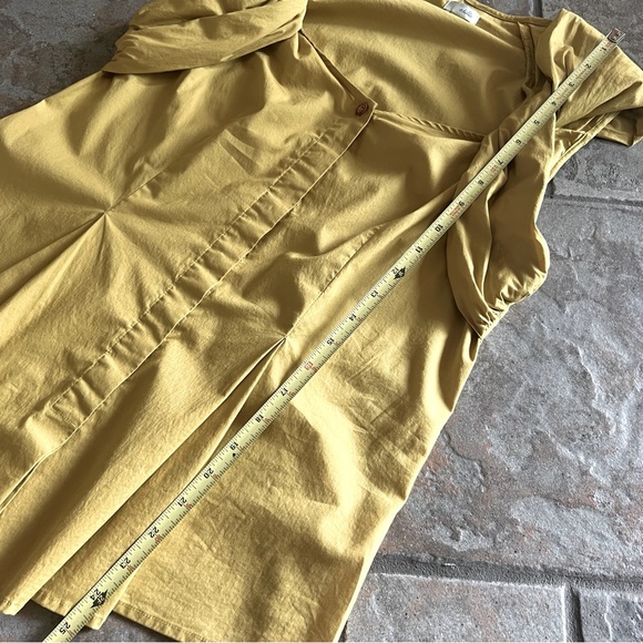 ⭐️BOGO FREE⭐️ ANTHROPOLOGIE ODILLE Mustard Sleeveless Blouse - Picture 11 of 11